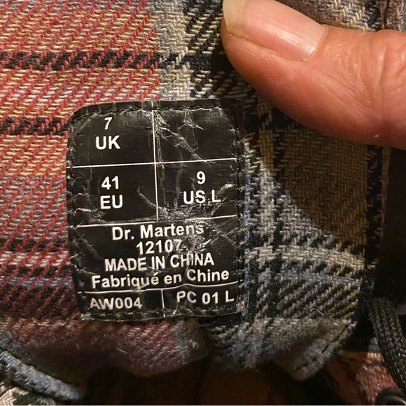 Dr.Martens Triumph 1914 boots black leather spartan fabric grip outsoles size 9 - Picture 15 of 15